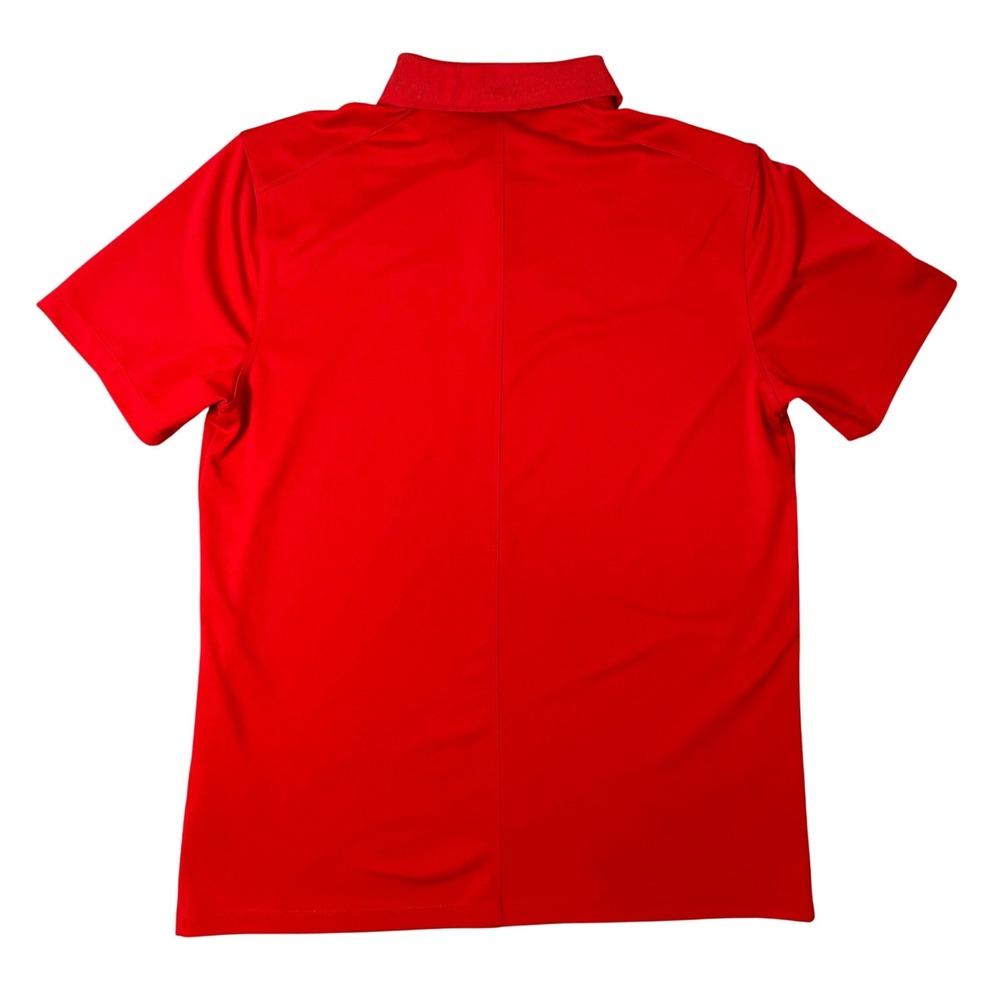 Nike Golf Mens Dri-FIT Polo Shirt Red Short Sleeve Size Medium Athleisure Golf - Picture 2 of 9